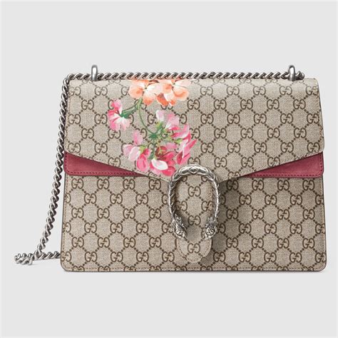 gucci blooms print gg supreme small dionysus shoulder bag|dionysus gg small rectangular bag.